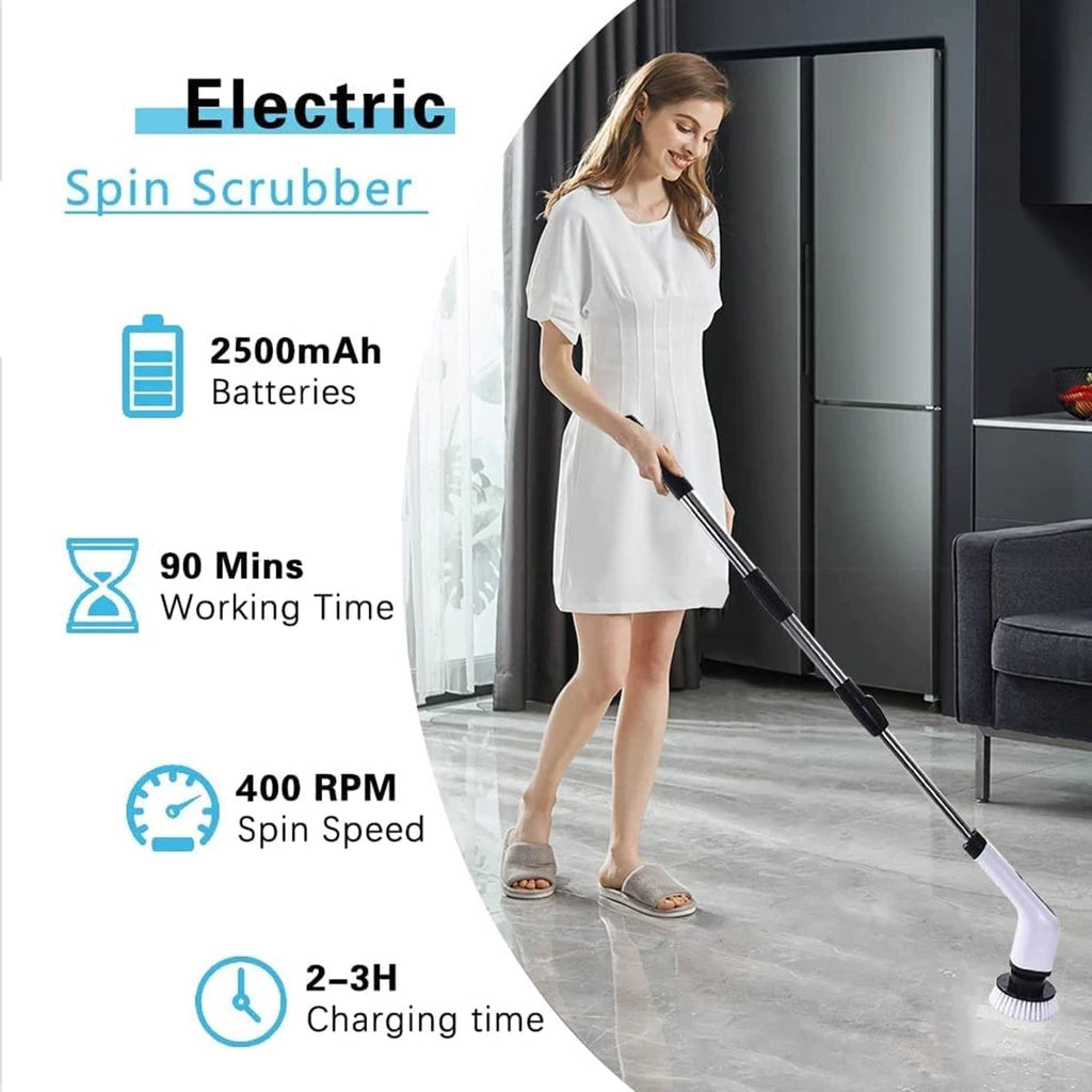 Handheld 8-in-1 Cleaning Brush – For Bathroom & Kitchen